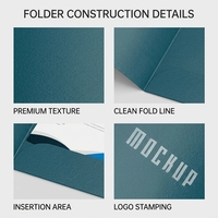 Carpeta de Presentación Inmobiliaria Personalizada con Bolsillo para Folletos de Propiedades, Kits de Venta y Documentos de Proyecto