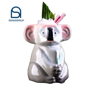 Taza Tiki al por Mayor con Forma de <span class=keywords><strong>Koala</strong></span>, Taza de Cerámica Personalizada, Taza Tiki Hawaiana, Taza para Cócteles para Bar o <span class=keywords><strong>Restaurante</strong></span> - Product Image 1