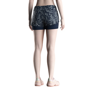 Anti-friction Women's Double Layer Running Shorts Laser Drilled Side <b>Venting</b> for Sprint CrossFit - Product Image 6