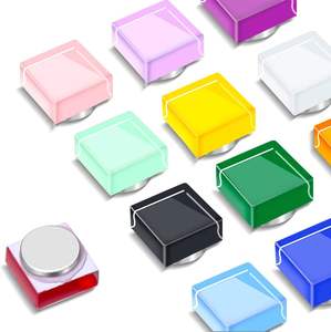 แม่เหล็กติดตู้เย็น24สีแบบโมเสกแม่เหล็กติดตู้เย็นสีสันสดใสสำหรับตกแต่งห้องครัว - Product Image 6