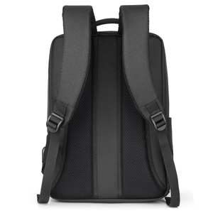 Sac à dos d'affaires noir pour homme, sac à dos minimaliste pour ordinateur portable, sac de voyage imperméable en Oxford, grande capacité, sac à bandoulière pour le travail, OEM ODM - Product Image 3