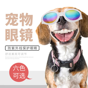 Lunettes de soleil pour animaux de compagnie, pour chiens et chats, protection UV, lunettes en plastique, style dessin animé, accessoire d'été - Product Image 2