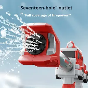 Jeu <span class=keywords><strong>de</strong></span> fête aquatique Water Warfare Super Soaking Pump <span class=keywords><strong>Action</strong></span>, 17 trous, grand canon à eau, grand tube, jouet arroseur - Product Image 3