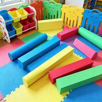 Blocs de jeu en mousse EVA à dureté personnalisée, OEM, multi-tailles, gaufrés, pour enfants, jouets géométriques, blocs de jeu pour crèches, approvisionnement mondial en gros