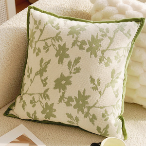 Funda de Almohada Cuadrada de Lona con Rayas, Estilo Retro, Color Verde Crema, de Lujo Ligero, para Sala de Estar, Sofá o Cama - Product Image 6