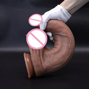 Dildo géant réaliste taille <span class=keywords><strong>XXL</strong></span> pour femmes avec ventouse, silicone de qualité alimentaire, étanche et alimenté par batterie - Product Image 2