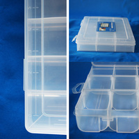 Boîte de rangement multi-compartiments en plastique de 11,5 pouces pour composants, idéale pour atelier, stockage de petites engrenages, ODM/OEM