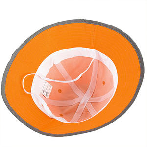 Chapeau de pêcheur mignon pour enfants réfléchissant sécurité personnalisée petit chapeau jaune printemps été chapeau d'étudiant 360 réfléchissant en gros - Product Image 5