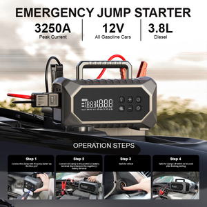 Arrancador de Coches de 12 V con Banco de Energía, Linterna e Inflador de Neumáticos, Todo en Uno, Capacidad de Batería de 24000 mAh - Product Image 4
