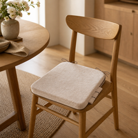 Coussin de siège intérieur/extérieur en mousse à mémoire de forme extra épaisse, imperméable, antidérapant et lavable pour chaise de bureau, jardin, terrasse, maison