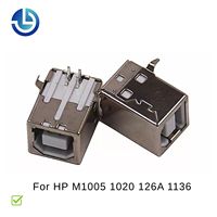 Konektor Antarmuka Data USB Printer untuk HP LaserJet Pro MFP M126A M1136 M1005 1020 Port Mainboard