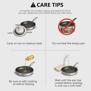 High Quality Non-stick Coating Stainless Steel Handles Fry <b>Pans</b> 6-Piece Triply Stainless Steel Frying <b>Pan</b> Set - Product Image 3
