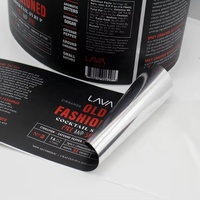 Etiqueta Adhesiva Personalizada Impermeable para Botellas de BOPP, Rollo de Etiquetas con Logotipo Privado Impreso en Vinilo, Etiqueta de Lujo para Envasado de Bebidas, Vino y Jarabes