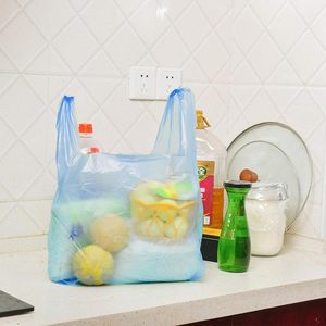 Bolsas de Plástico HDPE Impresas en Offset de Color Azul, Tipo Camiseta, con Asa, Biodegradables, Desechables, 1/10 BBL, 8"X4"X15", 1500 Bolsas, 14 - Product Image 5