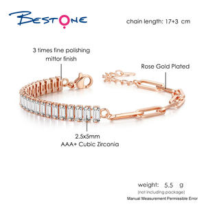 2025 pulseras de cadena de hip hop multicolor colorido sin fin O Ring Link pulseras de boda chapadas en oro cubano - Product Image 4