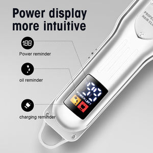 Resuxi-Cortadora de <span class=keywords><strong>pelo</strong></span> eléctrica <span class=keywords><strong>profesional</strong></span> para hombre, máquina cortadora de <span class=keywords><strong>pelo</strong></span> inalámbrica recargable con pantalla LCD, el mejor cortador - Product Image 6