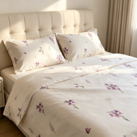 Parure de lit florale en liquidation, linge de lit imprimé en gros à prix réduit, surplus de literie pour marché à prix dégressifs