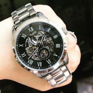 Nouvelle Montre Mécanique Automatique Squelette <span class=keywords><strong>Homme</strong></span> ME3054 2026 Luxe Étanche 50M Boîtier Acier Inoxydable Bracelet <span class=keywords><strong>Cuir</strong></span> - Product Image 5