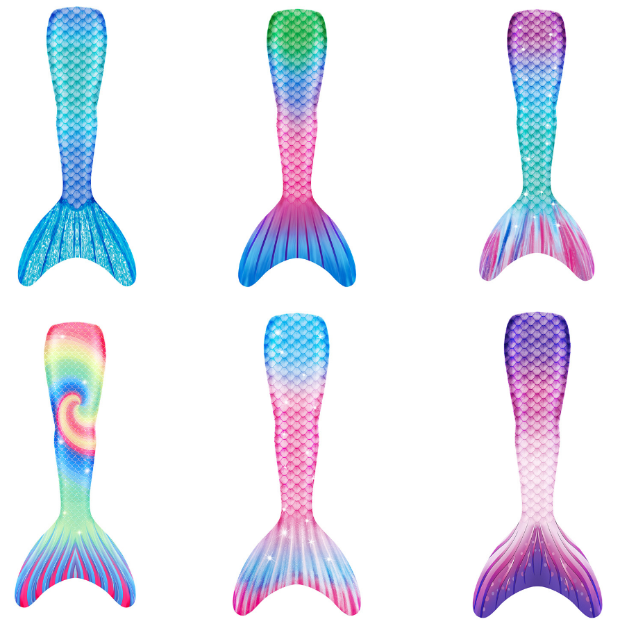 Женские русалки с хвостом русалки для маленьких девочек; Комплект из платья на Костюм Русалки