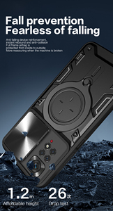 Custodia per la Privacy con cavalletto per Xiaomi Redmi Note 11 <span class=keywords><strong>11S</strong></span> custodia rigida per la protezione della fotocamera per Redmi Note 12 12S 10 4G Note10 Pro - Product Image 2