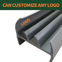Bandes d'étanchéité en caoutchouc PVC personnalisées en forme de J et de H pour portes de conteneurs de camions, couleurs et dimensions sur mesure