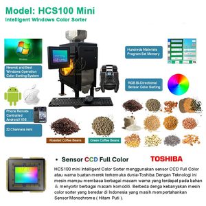 Hot Sale HCS100 <b>Mini</b> 50-100kg/h Coffee Beans Color Sorting Machine Color Sorter Machine - Product Image 1