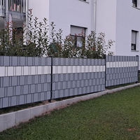 3 años de garantía 19cm x 35m Cinta de valla de PVC Tira de valla de privacidad PVC Sichtschutzstreifen para paneles de valla galvanizada