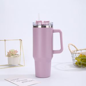 40oz H1.0 Handle <b>Travel</b> Car Tumbler Stainless Vacuum <b>Mug</b> Lid Straw Non-Slip ODM Custom Design - Product Image 3