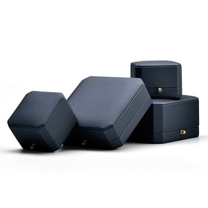 Caja de joyería personalizada, caja de almacenamiento de joyas, caja octogonal para embalaje de joyas, gris oscuro - Product Image 2