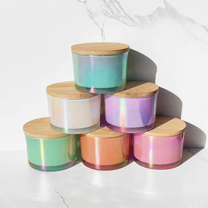 ขวดแก้วใส่เทียนหอมขนาด 4 ออนซ์ แบบกำหนดเองได้ ดีไซน์หรูหรา สีสันสวยงาม - Product Image 2