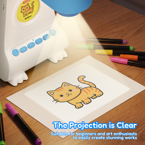 Projecteur d'art sans écran pour enfants, machine à dessiner intelligente LED, ensemble d'activités de traçage et de dessin, jouet éducatif pour garçons et filles - Product Image 6