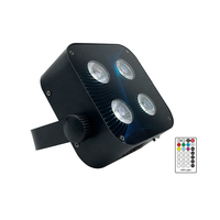 Projecteur LED sans fil 4x15W DMX et IR avec télécommande pour scène, mariage et fête