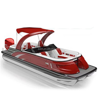 Bateau ponton en aluminium personnalisé en gros, fabriqué en Chine, pour la pêche, les croisières, les fêtes, les loisirs, en vente