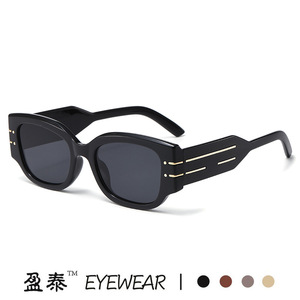 Yingtai Eyewear <b>Square</b> Frame <b>Sunglasses</b> UV400 PC Women's Fashion Street Style - Product Image 1