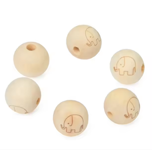 Juguetes para bebés Llaveros Decoración Láser sin terminar Cuentas sueltas Cuentas de madera DIY Lotus Natural No pintado 20mm Madera Estándar Bueno CN;GUA - Product Image 2