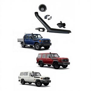 Kit de Sistema de Snorkel Negro Texturizado para Accesorios 4x4, Nuevo para <span class=keywords><strong>Land</strong></span> Cruiser Serie 70 LC76/LC78/LC79 2024+, Kit de Admisión de Aire Impermeable - Product Image 1