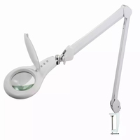 Lampe Loupe LED OEM à Pince, 5 Dioptries, Lampe de Table Grossissante pour Esthéticiennes, Salons de Beauté, Extensions de Cils et Onglerie