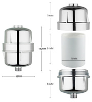 Pommeau de douche filtre purifier l'eau en option KDF supprimer les bactéries sèches démangeaisons soins de la peau cartouche de charbon actif pommeau de douche purificateur