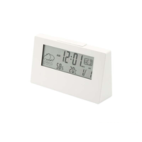 Moderner Minimalismus elektronische Tisch uhr Tisch digitaler Alarm Wohnkultur Zimmer Schlafzimmer Digitales Thermometer Hygrometer mit Uhr
