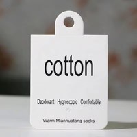 Étiquettes volantes d'étiquette de chaussette de chaussettes de papier de Fashional avec votre propre conception et étiquette