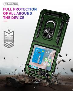 TPU PC 2 en 1 Anti-chute Pliant Armure Couverture Support Support Téléphone Cas pour Samsung <span class=keywords><strong>Galaxy</strong></span> Z <span class=keywords><strong>Flip</strong></span> 5 4 <span class=keywords><strong>3</strong></span> Antidérapant Téléphone Shell - Product Image 3