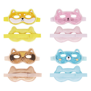 Pakcare personnalisé OEM réutilisable <span class=keywords><strong>3D</strong></span> soie chat Style masque facial perles de Gel chauffé USB chargé chaud/froid compresse thérapie tricot élastique - Product Image 2
