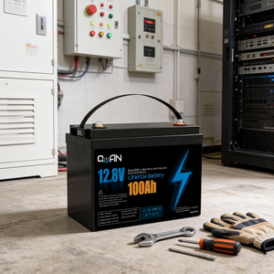 Batterie au lithium fer phosphate LiFePO4 12,8 V 100 Ah à cycle profond, durée de vie de 4000 cycles, pour UPS, moteur électrique de pêche à la traîne - Product Image 2