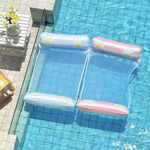 Flotador inflable Xiaolu con diseño de margaritas, de PVC, para adultos, para relajarse en la piscina. - Product Image 1