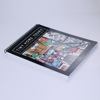 Carnet à spirales personnalisé à couverture rigide, impression offset en gros, cahiers scolaires, design de dessin animé pour la décompression
