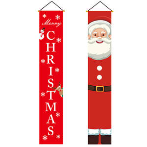 Entrega Rápida Banderines Personalizados Colgantes de Halloween y Feliz Navidad para Decoración de Puerta de Garaje Exterior - Product Image 1