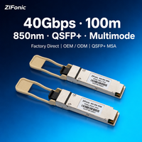 Module émetteur-récepteur optique 40G QSFP+ SR4 850nm Multimode MPO MTP 100m 40 Gbit/s pour centre de données, liaison MPO haute densité