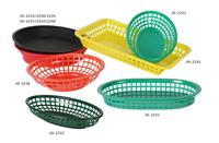 Keranjang Penyimpanan Makanan Plastik Berbagai Ukuran Warna-warni Mudah Dibersihkan untuk Dapur Restoran Pesta Kantin Katering & Layanan