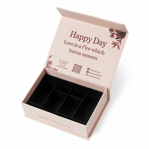 Caja de Cartón Rígido de Lujo para Bombones con Imán, Embalaje de Regalo Magnético Personalizado Reciclable con Logotipo - Product Image 1