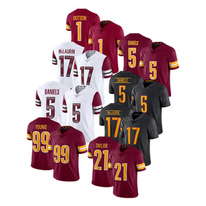 Camisetas de Fútbol Americano con Bordado en Relieve de los Comandos Yong 99, <span class=keywords><strong>Taylor</strong></span> 21 y Daniels 5 de la NFL - Product Image 1